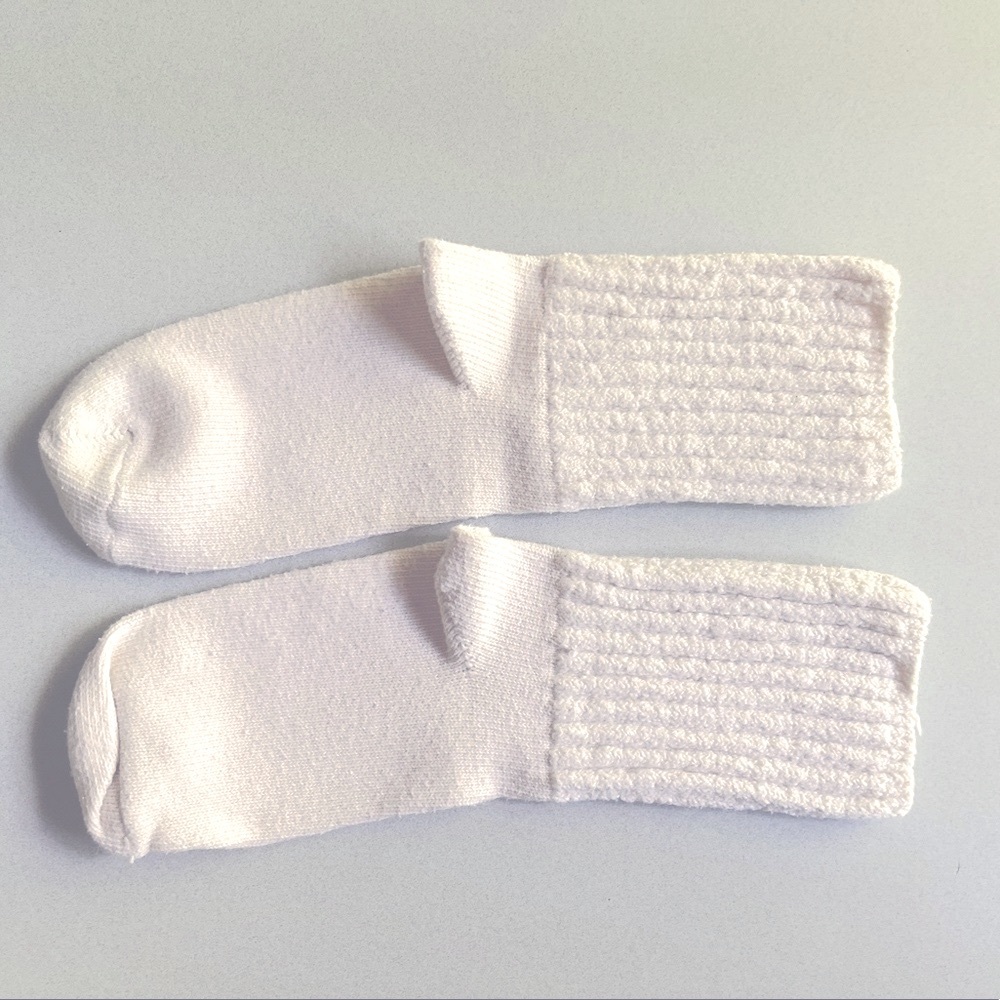 Ladies regular size socks in cream color by Contempo